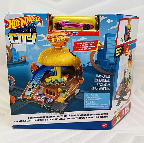 США Трек Хот Вілс Гамбургер Hot Wheels Track Set City Burger