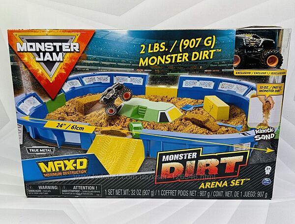 США  Набір машинка, арена, іграшковий бруд Monster Jam Monster Dirt Arena