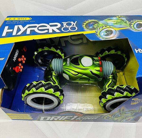 США Машинка з пультом керування Hyper Toy Co Drift Twist RC 2.0 Green