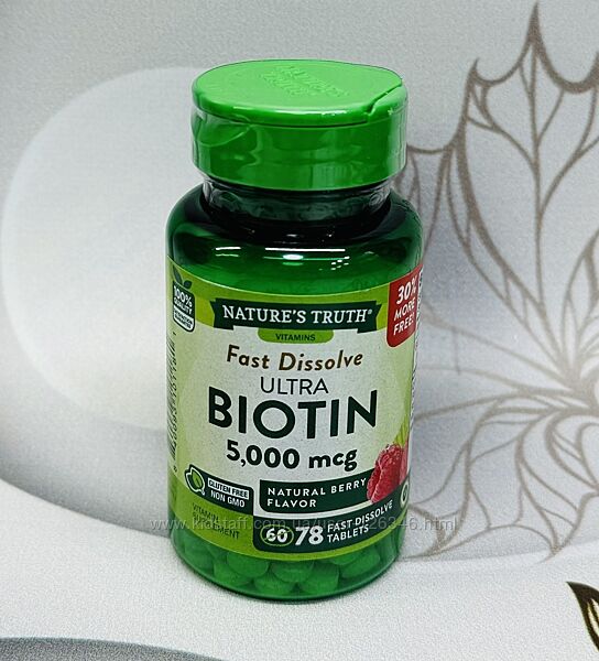 США Біотин для волосся, шкіри та краси Nature&acutes Truth Ultra Biotin 500
