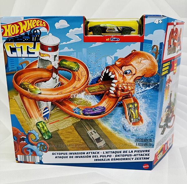 США Трек Хот Вілс Восьминіг Hot Wheels City Octopus Invasion