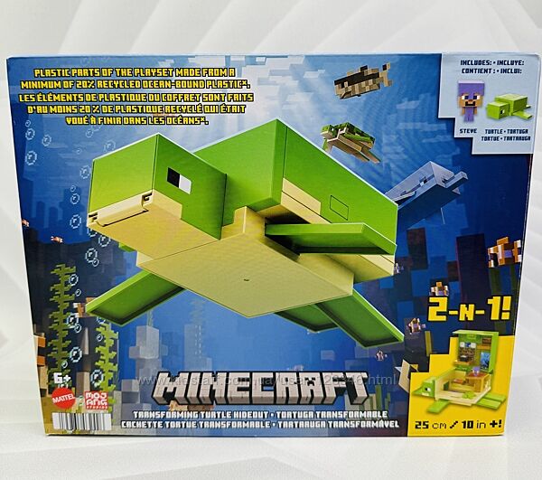 США Ігровий набір Майнкрафт Черепаха Minecraft Transforming Turtle Hideout