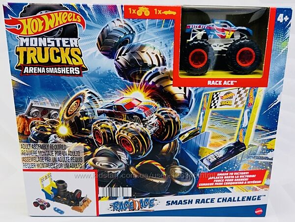 США Трек Hot Wheels Monster Trucks Smash Race Challenge монстер трак 