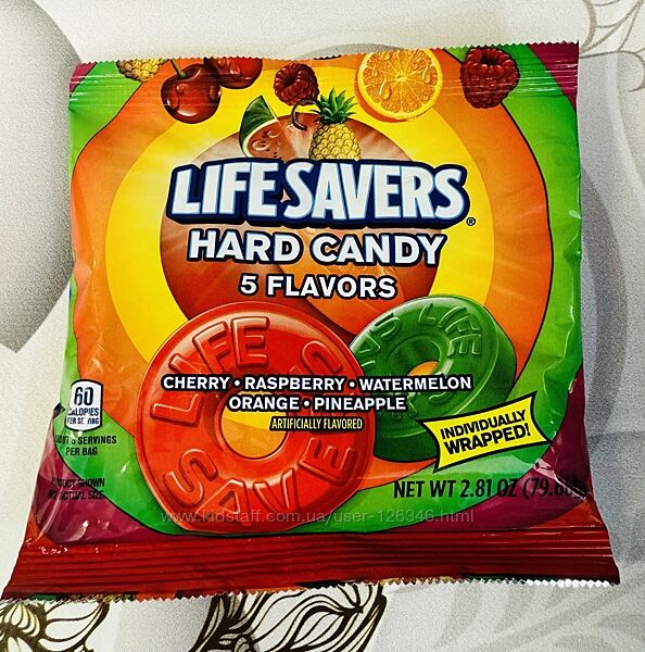 США Фруктові льодяники кільця Life Savers Hard Candy