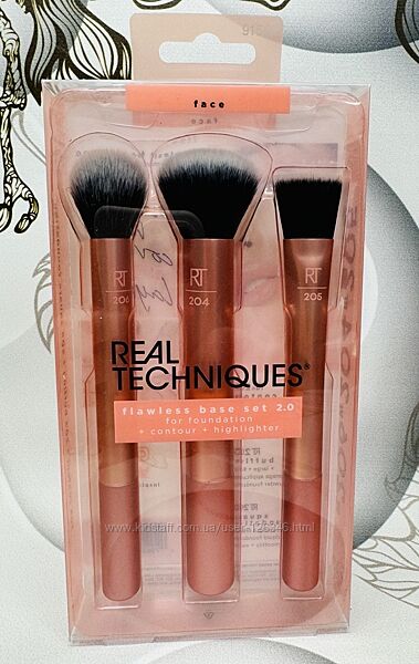 США Набір кісточок для макіяжу Real Techniques Flawless Base Makeup Brush K