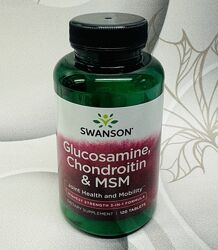 США Вітаміни для суглобів Хондропротектор Swanson Glucosamine Chondroitin