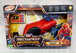 США Наручний бластер Нерф Спайдермен Nerf Marvel Mech Strike Spider-Man