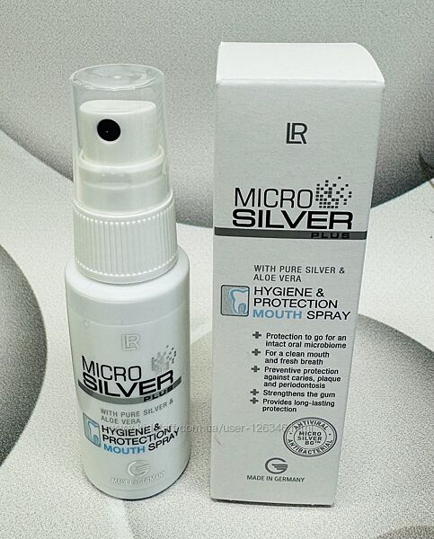 США Мятний cпрей для свіжості ротової порожнини LR Microsilver Aloe Vera