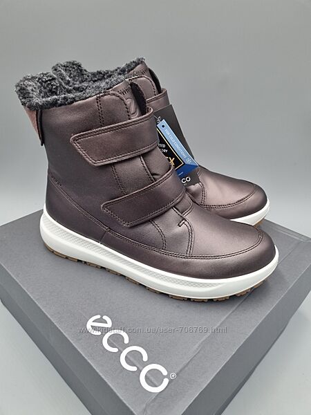 Шкіряні зимові чоботи Ecco Solice 38 р кожаные сапоги