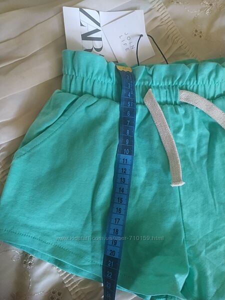 Новые шорты Zara 100 хлопок с кармашками на рост 104-110 см 