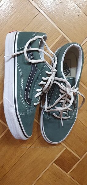 Дитячі кеди низькі Vans, 20,5 см, темнозелені 
