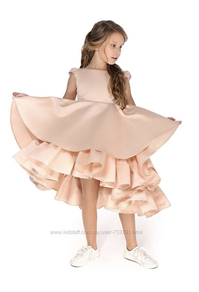 Сукня волан кольору карамель 128 р malyna