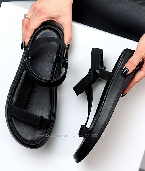 Босоніжки замш