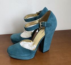 Туфли из натуральной замши nine west