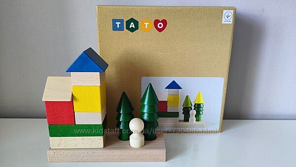 Дерев&acuteяний конструктор пірамідка Будиночок у лісі КС-004, ТАТО