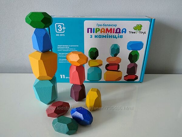 Дерев´яна гра Камені балансир пірамідка Тумі Іші, 11 і 20 шт.