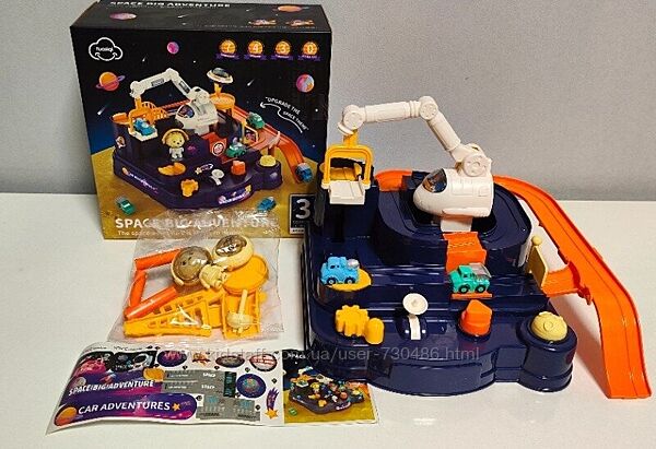 Дитячий ігровий цент з машинками Космічна станція, парковка.