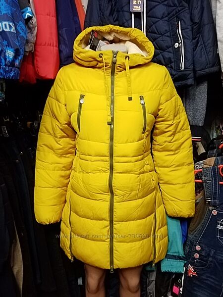 Зимове пальто для дівчинки підлітка. 140-170.