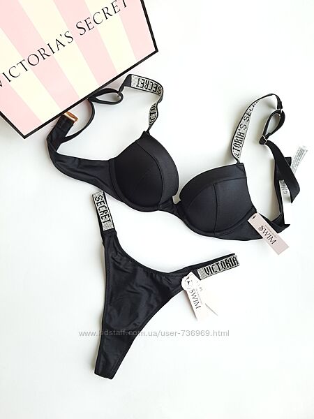 Купальники пушап Виктория Сикрет Victorias Secret оригинал