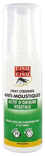 Ефективний засіб від комарів Cinq sur Cinq Citriodora Mosquito Repellent
