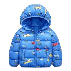 Стильные куртки с Дино для деток 90-130 см