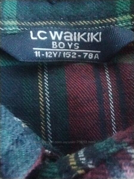 Тепла сорочка LC Waikiki р.152 Дуже якісна Зазначені заміри