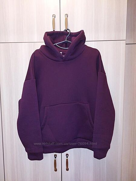 Худі р. 48-50 оверсайз  на флісі пеньє толстовка батнік