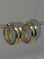Золотые серьги  585пр кольца жёлтые
