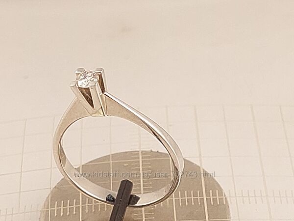 Золотое кольцо  585пр с бриллиантом 0.16кт. 