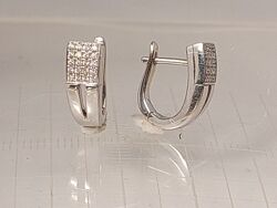 Золотые серьги 585пр с бриллиантами 0.2кт