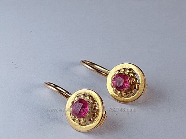 Золотые серьги  583пр