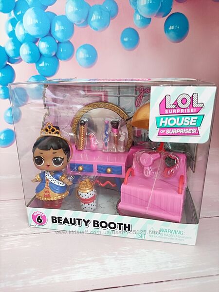 LOL Surprise OMG House of Surprises Beauty Booth Playset лол Салон красоты 