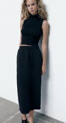 Трикотажная юбка Zara размер М 