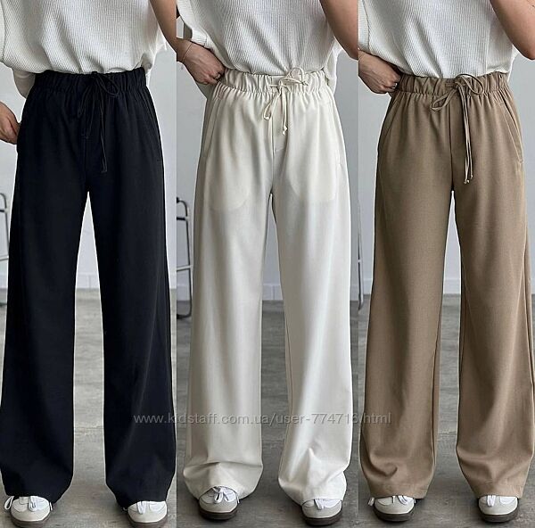 Жіночі льняні брюки, висока посадка 42-50 рр. Женский летние брюки, лён 