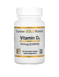 Витамин D3, 50мкг 2000 IU 5000  California Gold 
