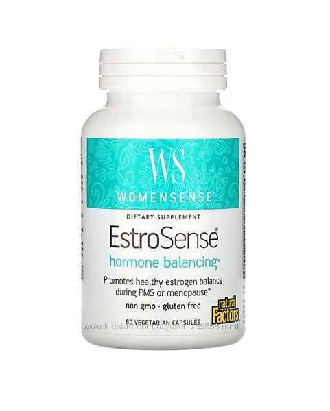 WomenSense, EstroSense, 60 капсул Natural Factors гормональный баланс