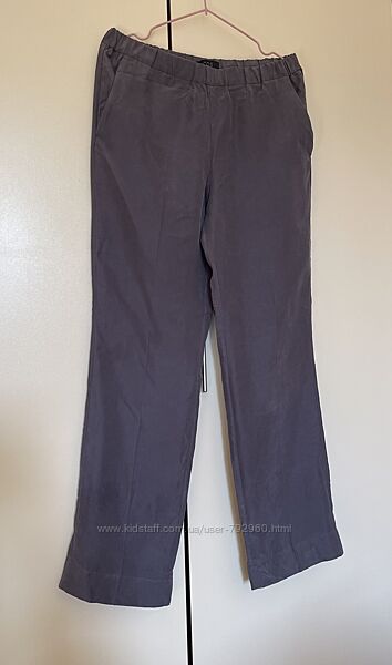 Шелковые брюки штаны из плотного шелка прямого кроя бренда Cos