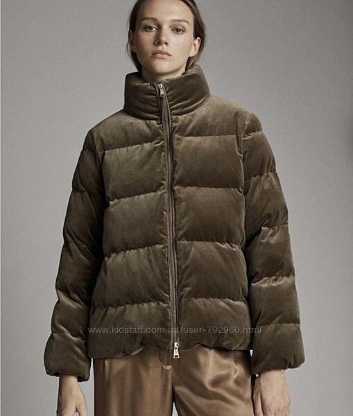 Куртка бархатная велюровая бренда Massimo Dutti