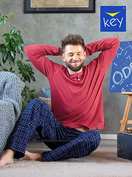 Піжама чоловіча Key пижамы мужские кей домашние комплекты