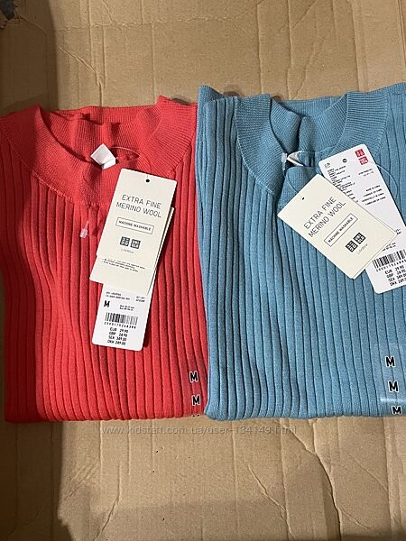 Футболка гольф з вовни мерінос uniqlo