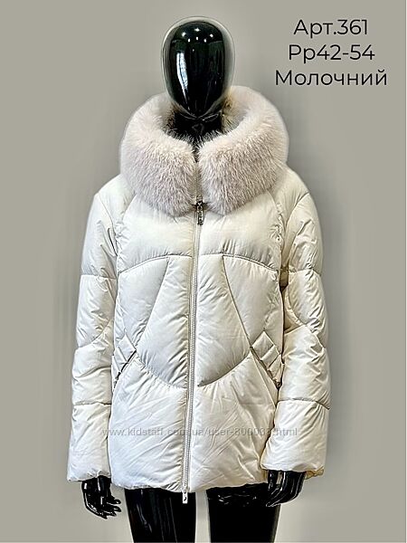 Короткая зимняя куртка-пуховик Mangelo, р.42-54