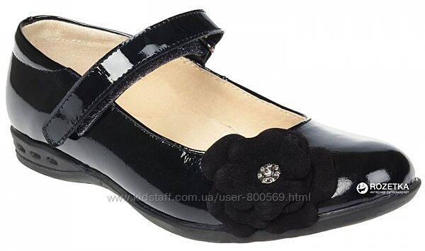 Туфли ортопедические кожаные Лапси для девочки новые чёрные р. 35