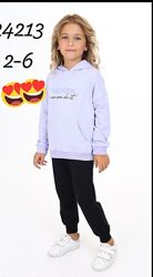 Трикотажні костюми для дівчаток 2-6р