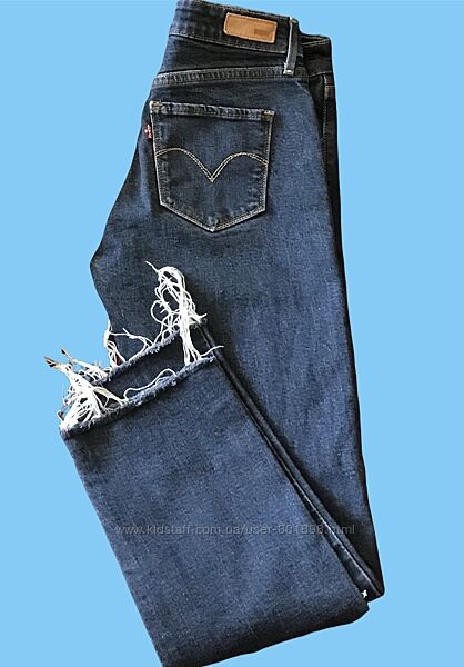 Укорочённые джинсы LEVIS Demi curve slim leg