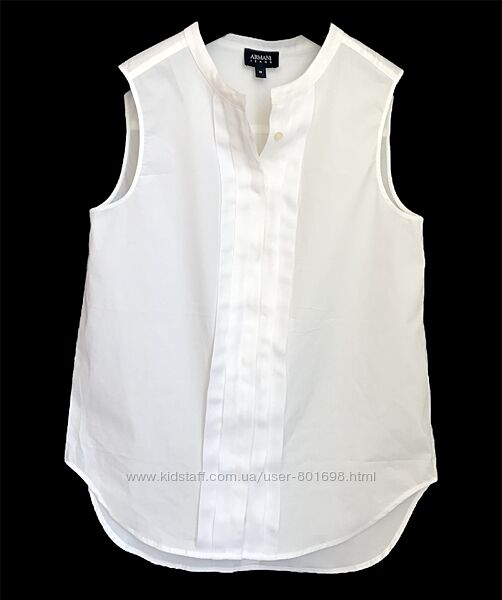 ARMANI белая хлопковая блузка 