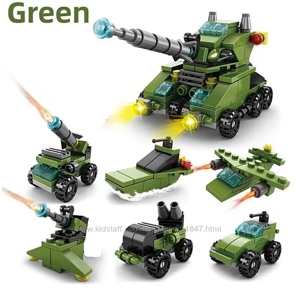 Лего Военная техника, 6 в 1, новое