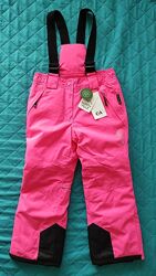Зимние лыжные штаны, полукомбинезон C&A 116.