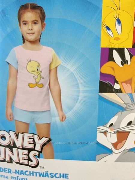 Пижама для девочки , Looney Tunes 122-128