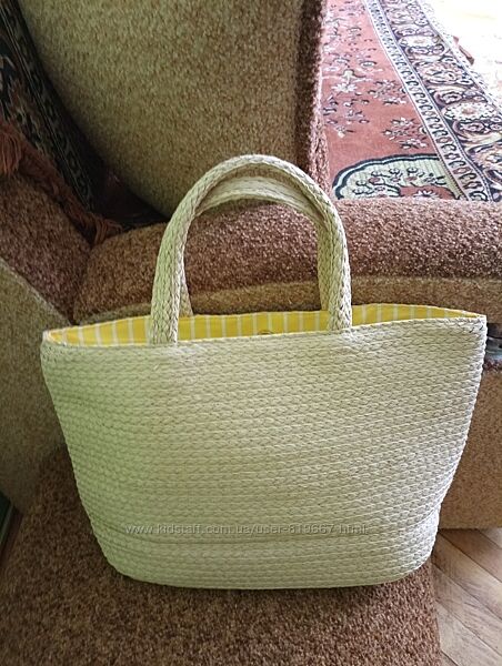 Літня плетена сумка