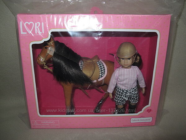 Кукла Лори Селия и лошадь Корица 15cm LORI Celia & Cinnamon Horse